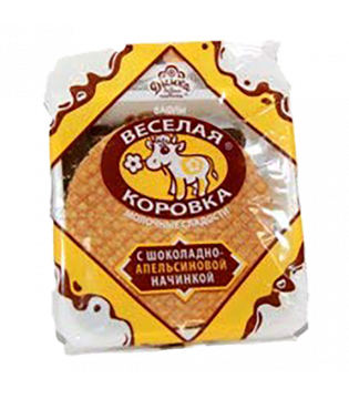 Wafers  | Veselaya Korovka |  Chocolate Orange Filling