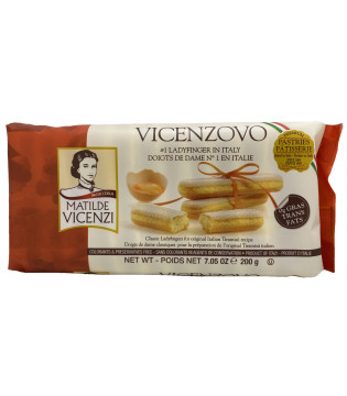 Vicenzovo | Ladyfingers |  Matilde Vicenzi | Classic Italian Ladyfingers for Tiramisu | All-Natural | Kosher
